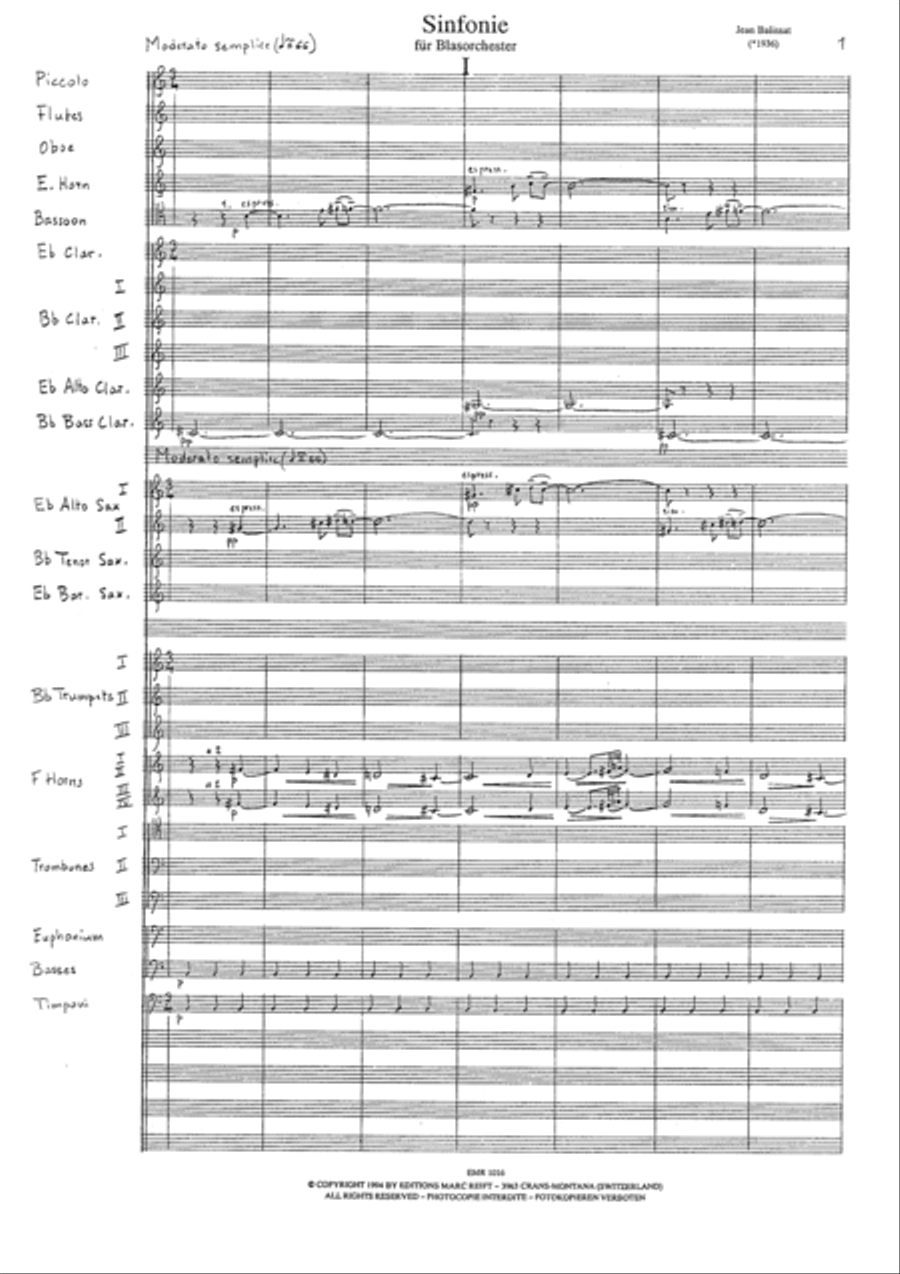 Sinfonie Concert Band scores gallery preview page 3