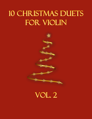 Book cover for 10 Christmas Duets for Violin (Vol. 2)