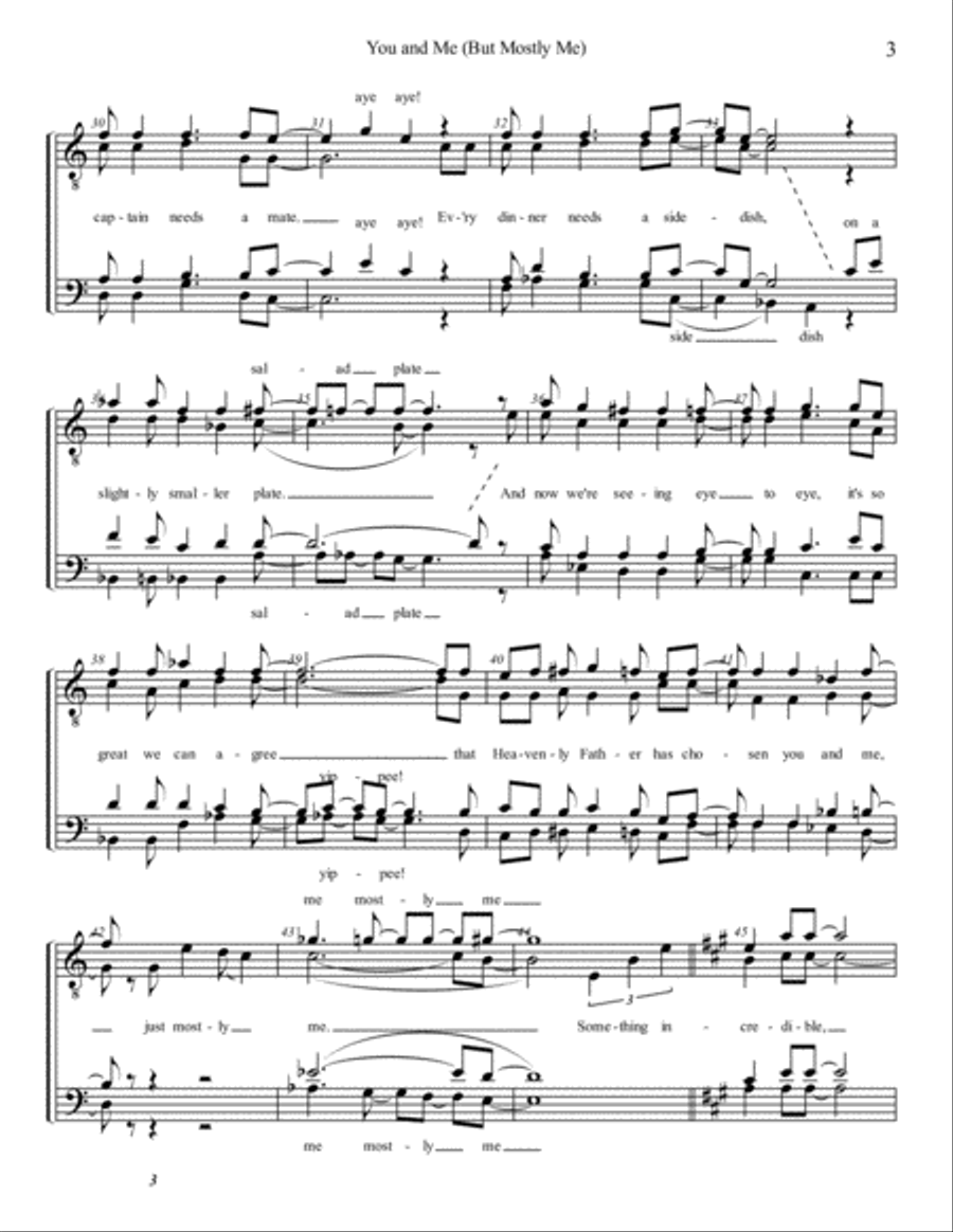 You And Me (but Mostly Me) TTBB scores gallery preview page 3