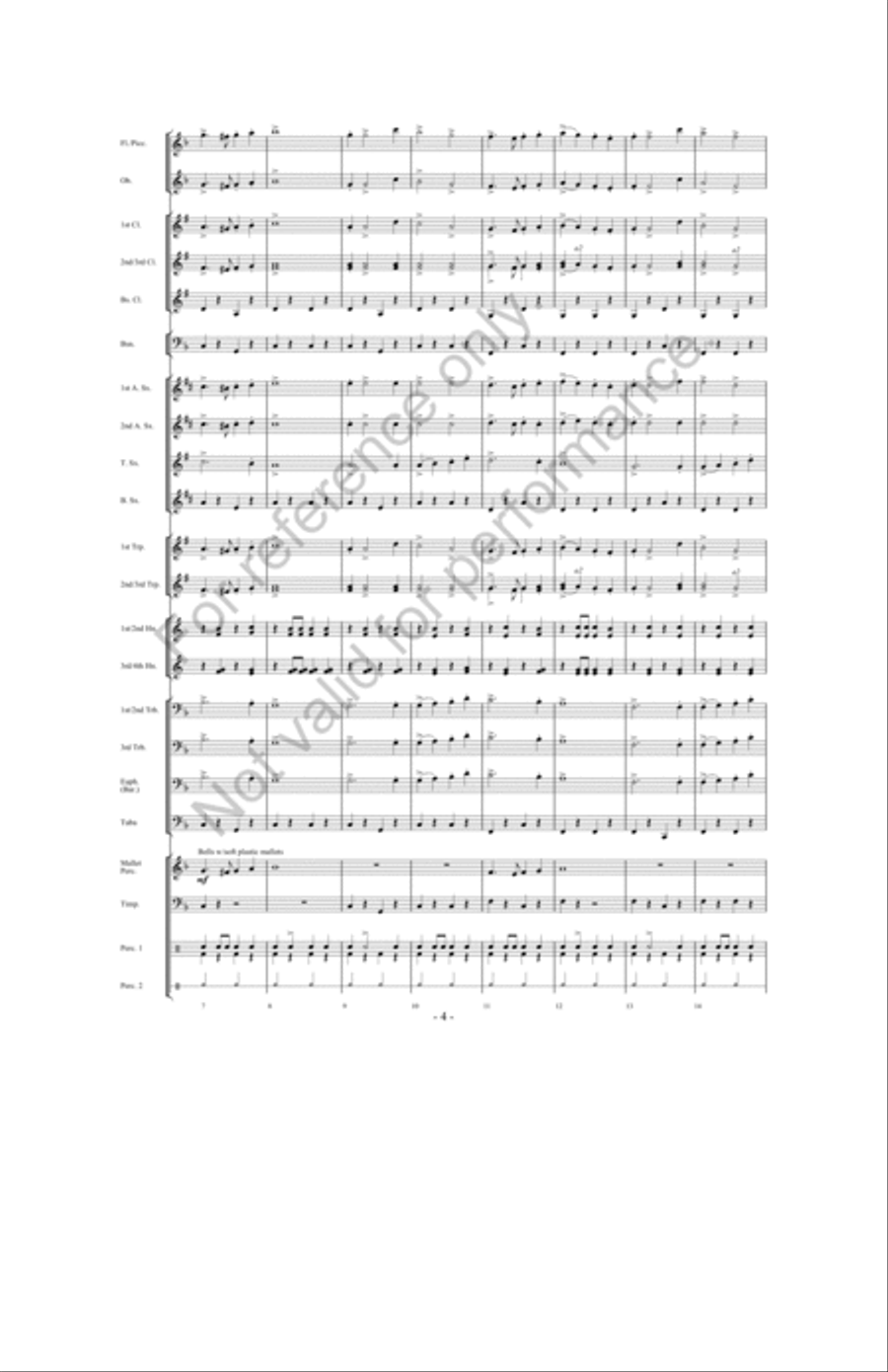 March Jubilee Concert Band scores gallery preview page 3