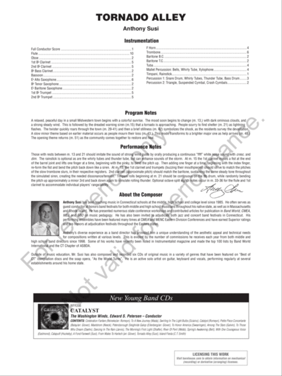 Tornado Alley Tornado Alley Concert Band scores gallery preview page 3