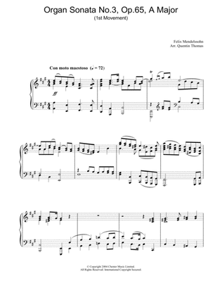 Organ Sonata No.3, Op.65, A Major