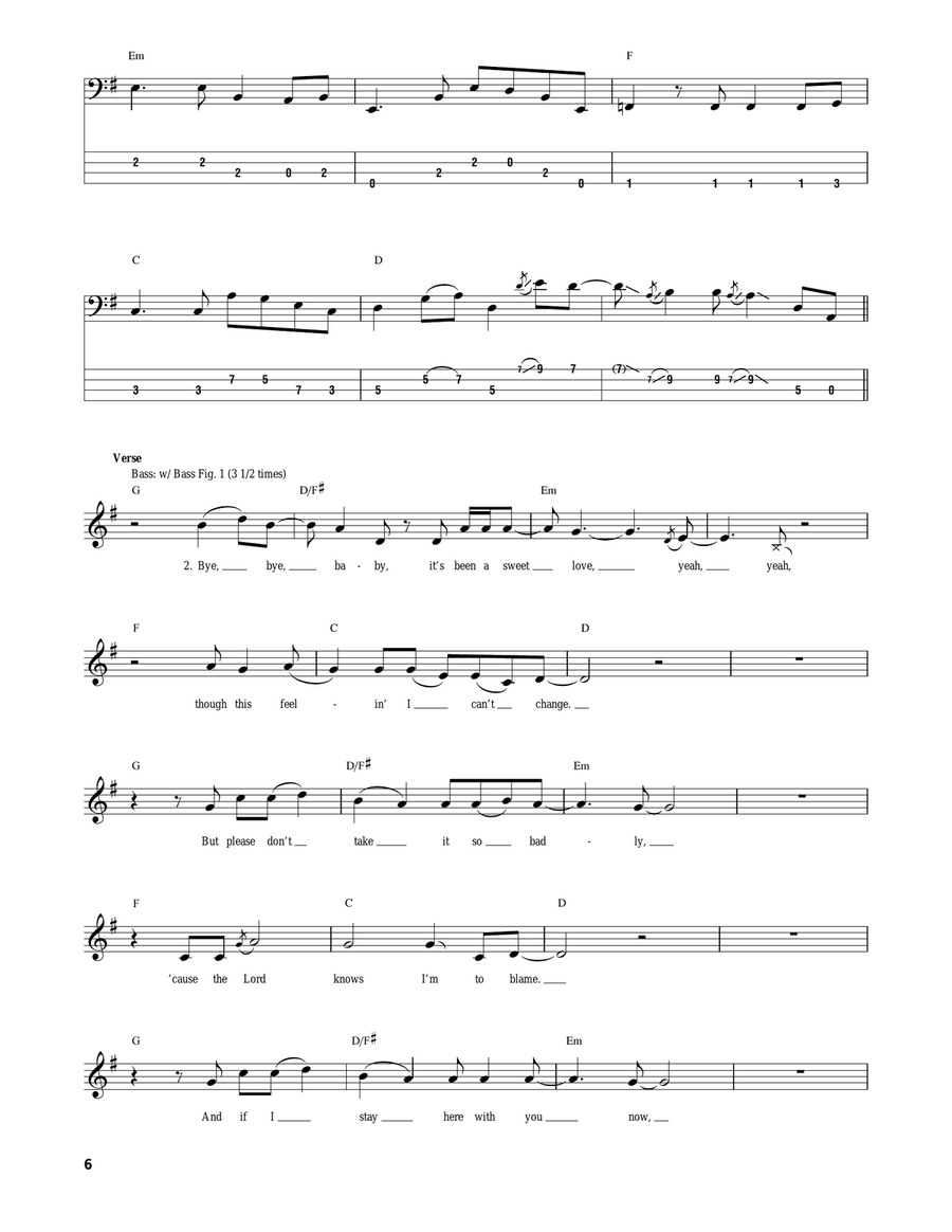 Free Bird Free Bird Bass Guitar Tablature scores gallery preview page 6