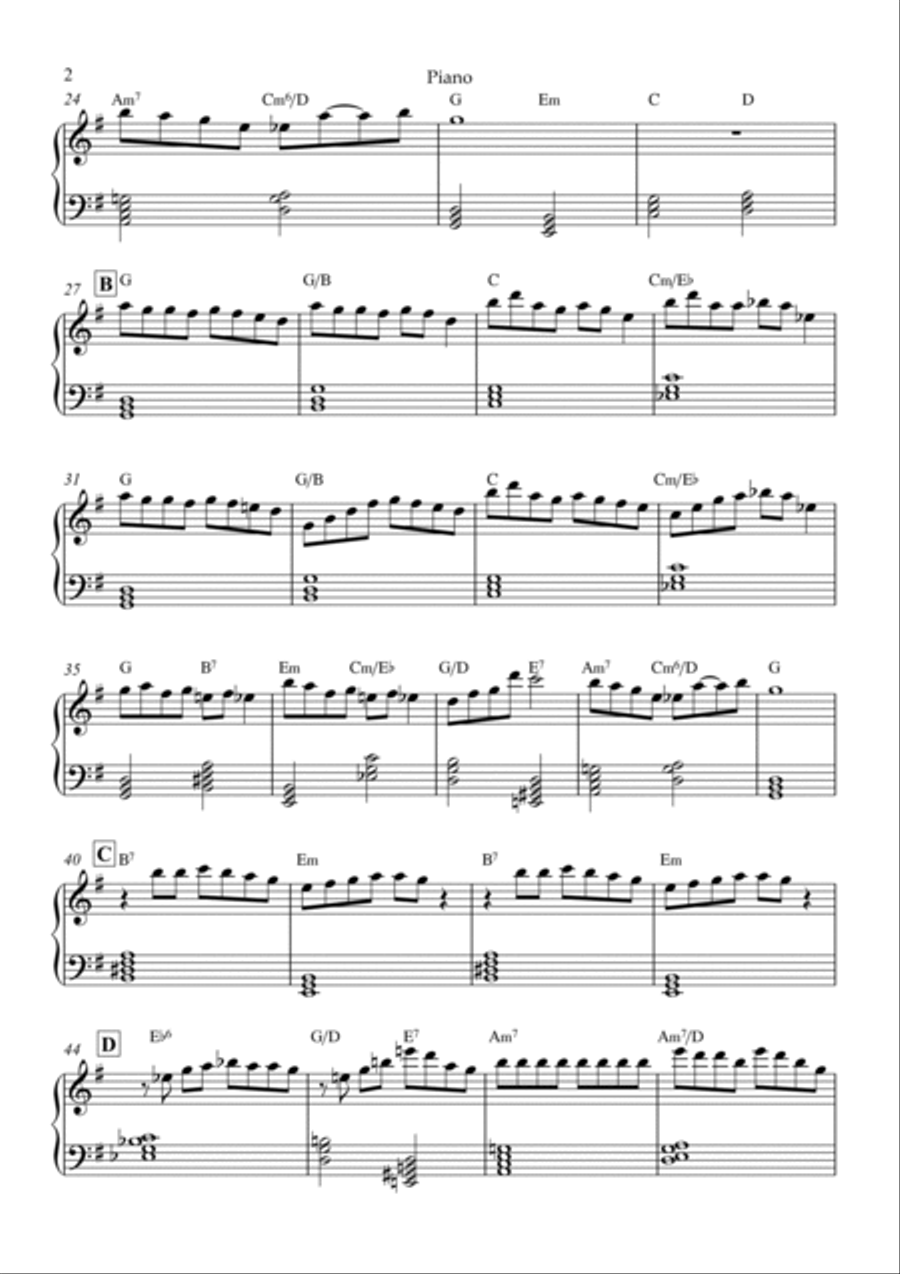 All I Want For Christmas Is You Easy Piano scores gallery preview page 2