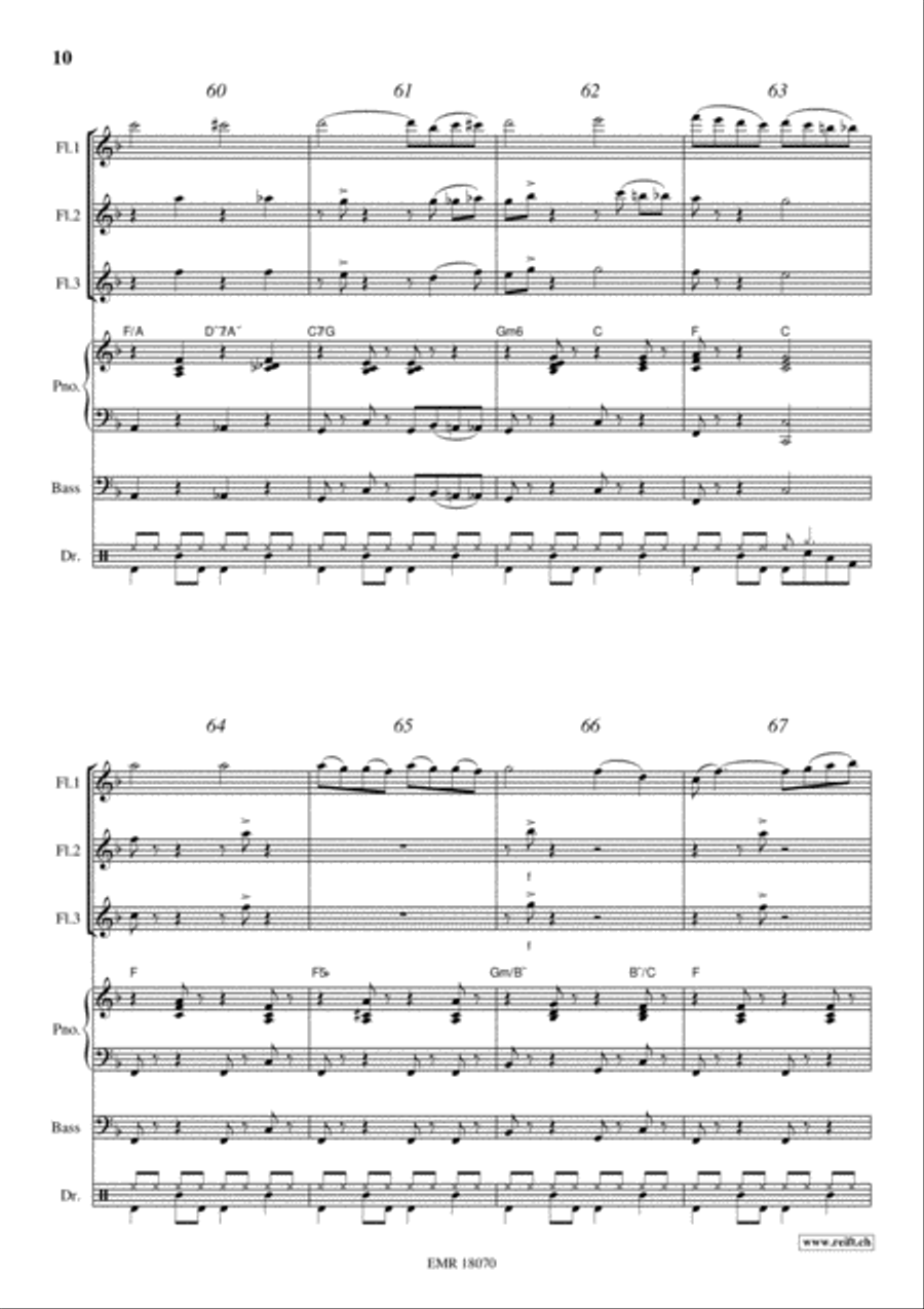 Swanee Swanee Flute scores gallery preview page 10
