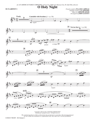 O Holy Night (arr. John Leavitt) - Bb Clarinet 1