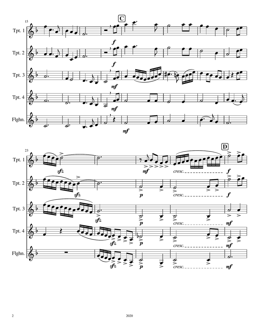 Tennessee Waltz by Pee Wee King Trumpet Solo - Digital Sheet Music page 2