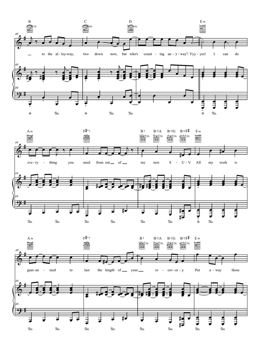 Mandy Goes To Med School Mandy Goes To Med School Piano, Vocal, Guitar scores gallery preview page 4