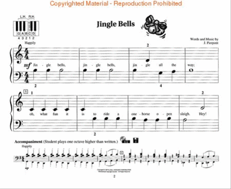 Christmas Piano Solos – Level 1 Piano Method scores gallery preview page 2