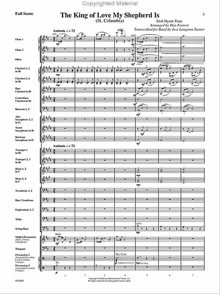 The King of Love My Shepherd Is Concert Band scores gallery preview page 2