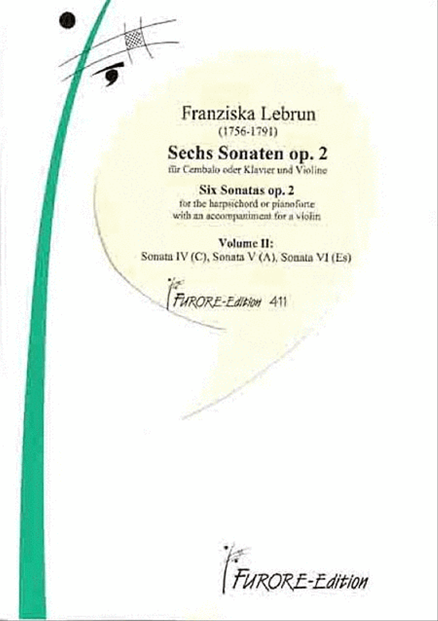 Sonaten op. 2 fur Violine und Klavier. Vol. II: Sonaten 4-6 (Sonata IV (G), Sonata V (C), Sonata VI (D)) Violin Solo scores gallery preview page 1