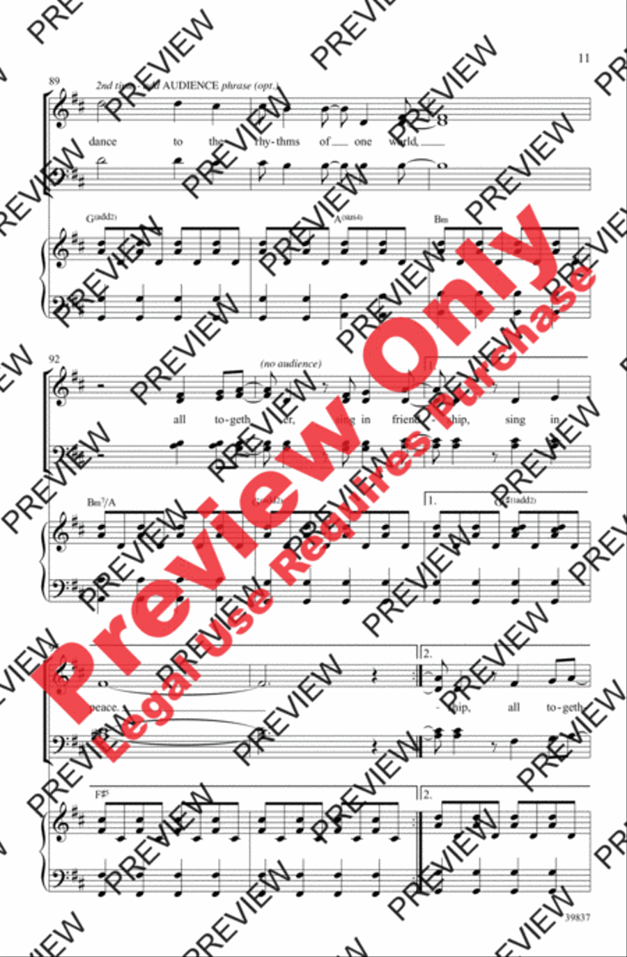 Rhythms of One World - SoundTrax CD (CD only) Choir scores gallery preview page 11