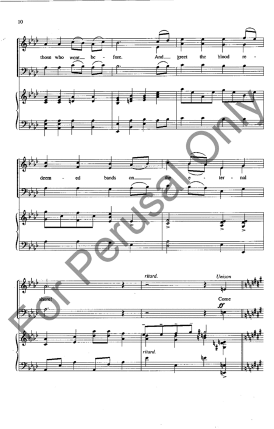 Come Let Us Join Our Friends Above 3-Part scores gallery preview page 9