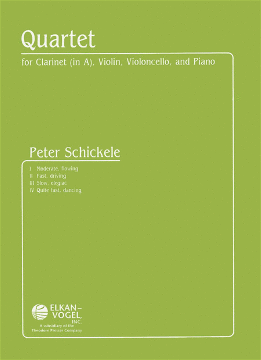 Quartet Chamber Music scores gallery preview page 1