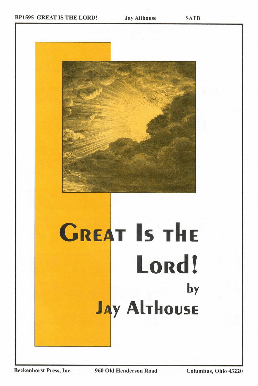 Great Is the Lord 4-Part scores gallery preview page 1