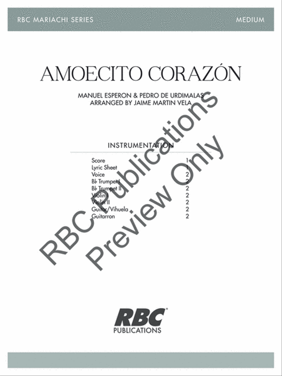 Amoecito Corazón (Score) Voice scores gallery preview page 2