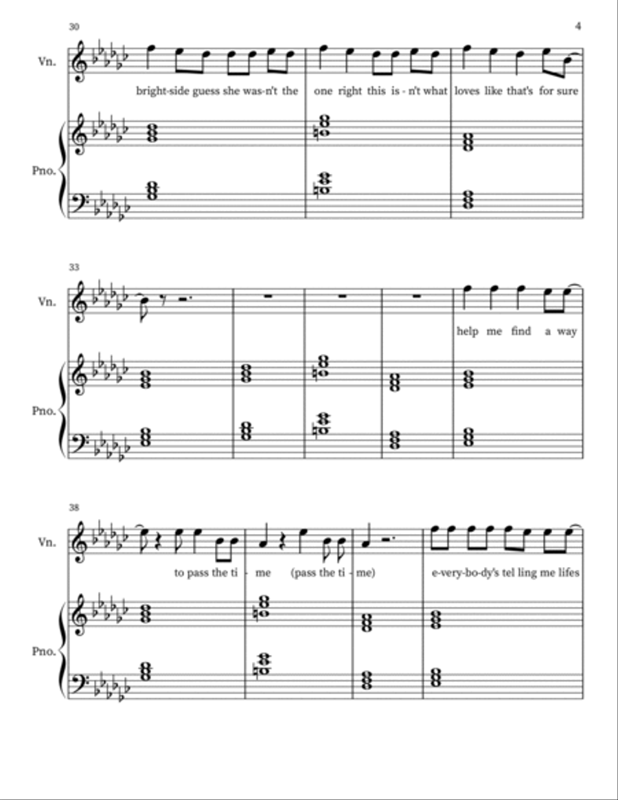 The Brightside - Violin Violin Solo scores gallery preview page 4