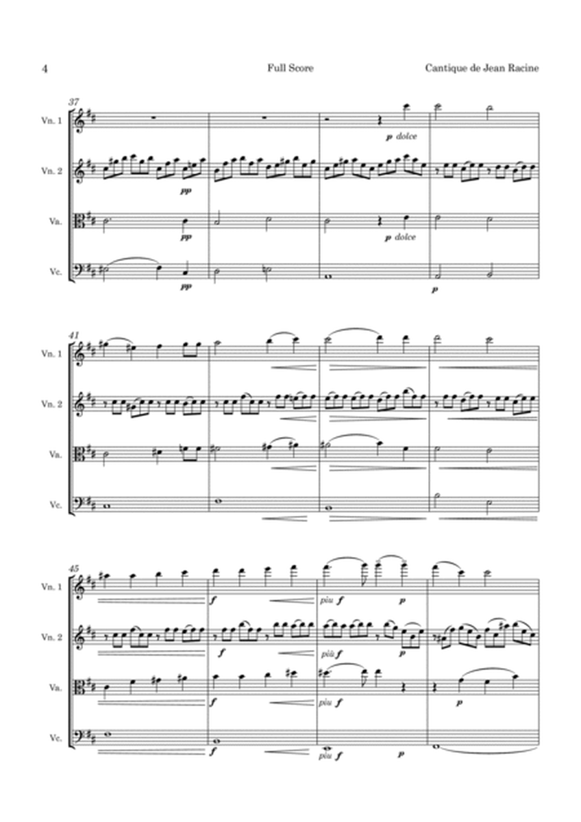 Faure Cantique de Jean Racine Op. 11 for String Quartet image number null