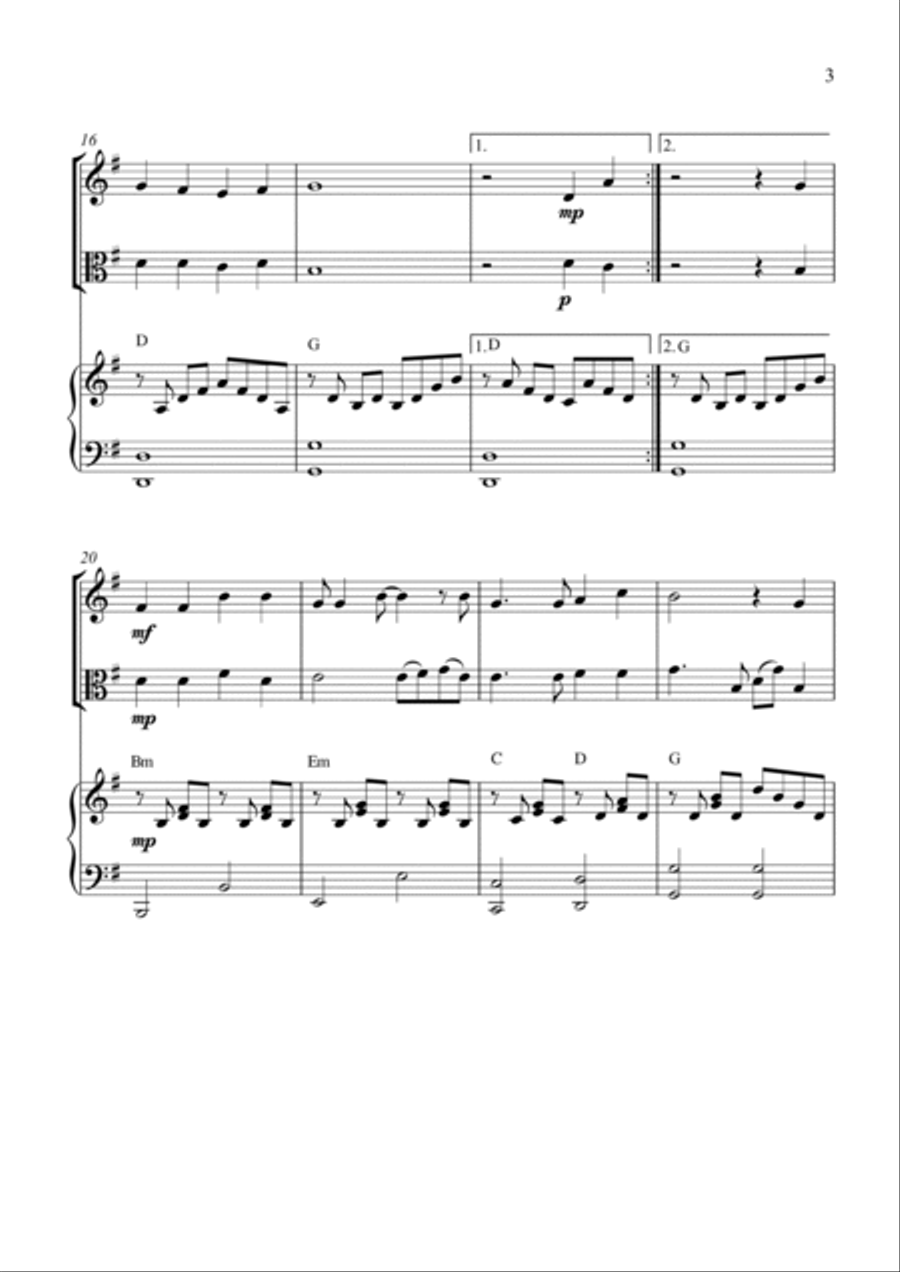 Perhaps Love String Duet scores gallery preview page 3