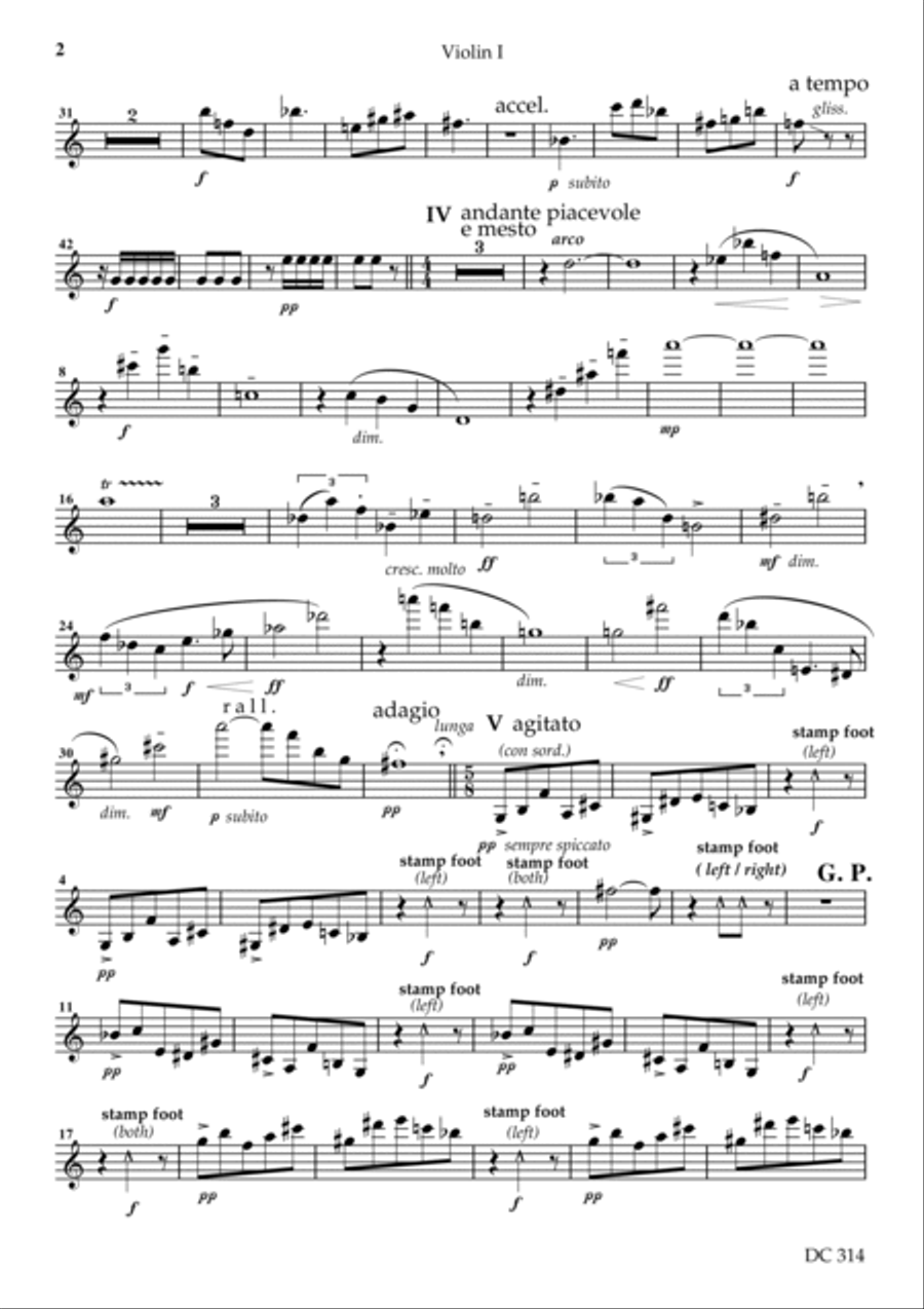 String Quartet No 4 (Parts) String Quartet scores gallery preview page 2