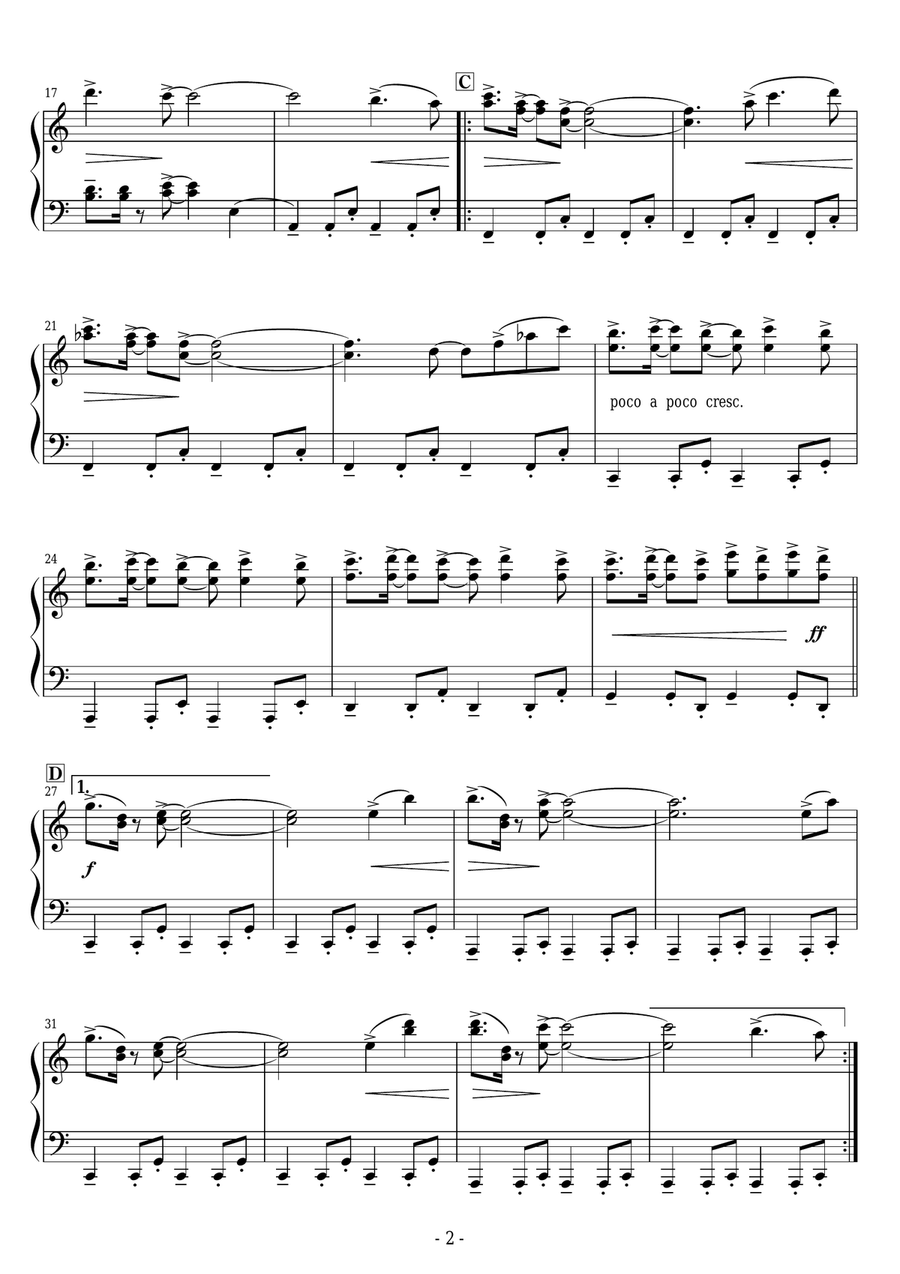 Play Our Love's Theme Play Our Love's Theme Easy Piano scores gallery preview page 2