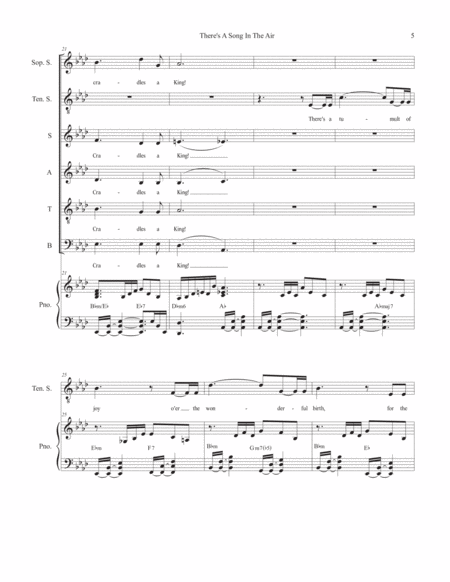 There's A Song In The Air (for Soprano & Tenor solos w/ SATB) image number null