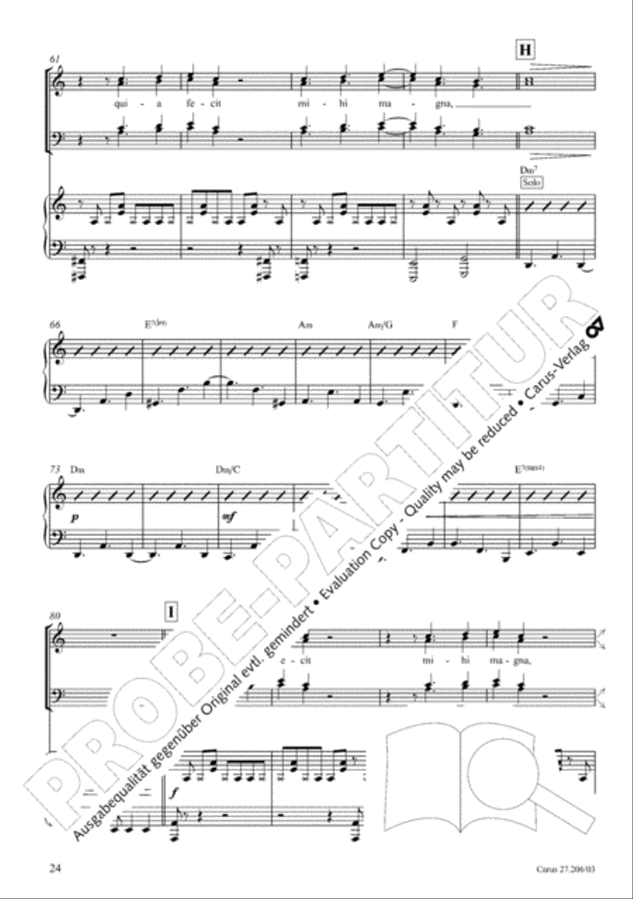 Magnificat 4-Part scores gallery preview page 25