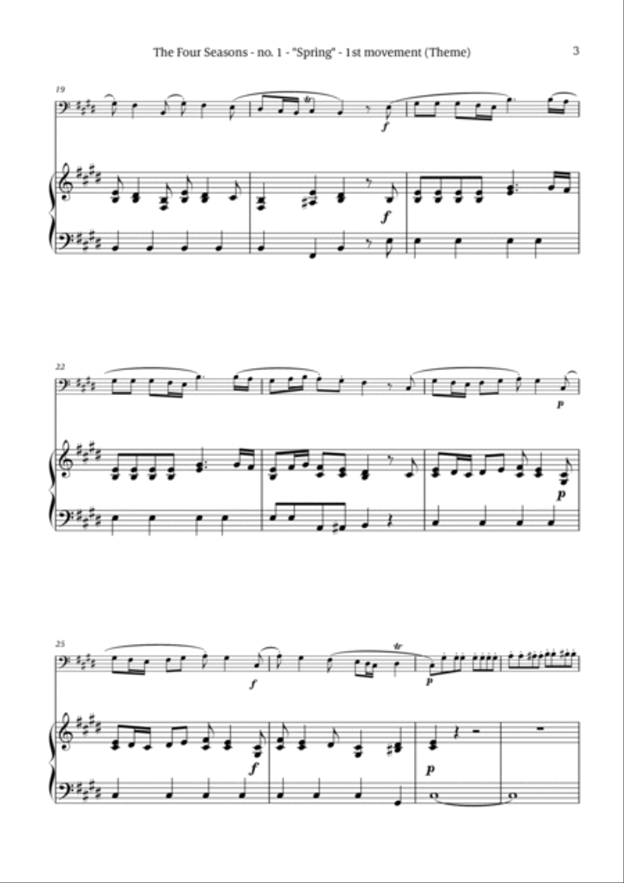 The Four Seasons - Spring Chamber Music scores gallery preview page 3