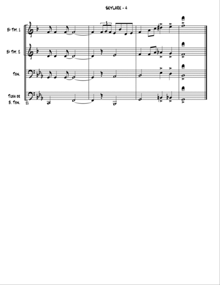 Skylark Skylark Brass Ensemble scores gallery preview page 5