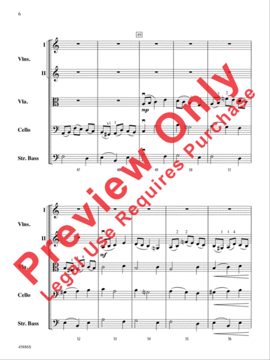 Passacaglia Passacaglia String Orchestra scores gallery preview page 6