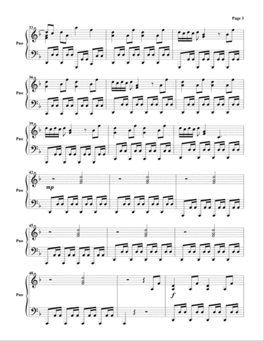 Brother Louie - Mix 98 Piano Solo scores gallery preview page 3