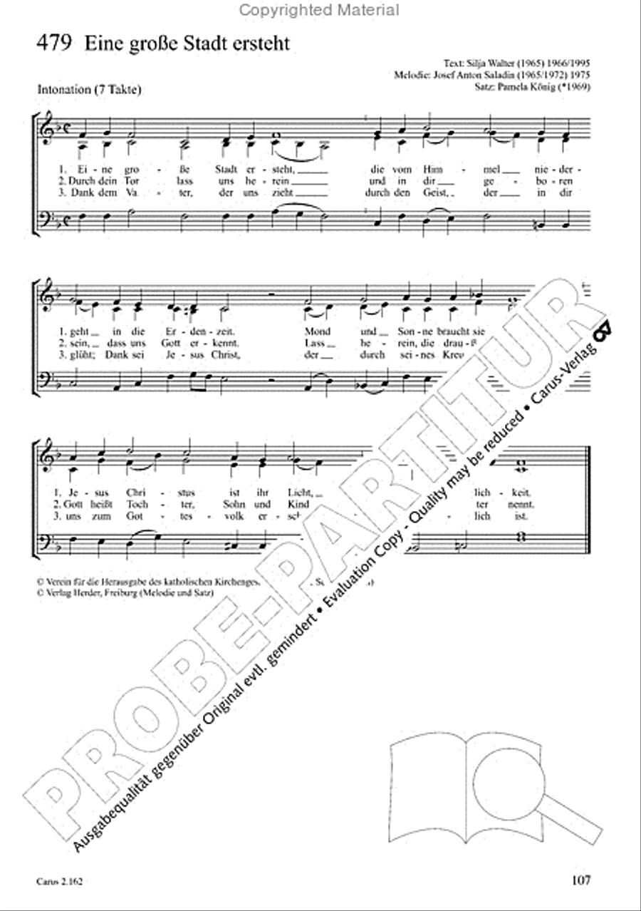 Chorbuch Gotteslob SAM 3-Part scores gallery preview page 108