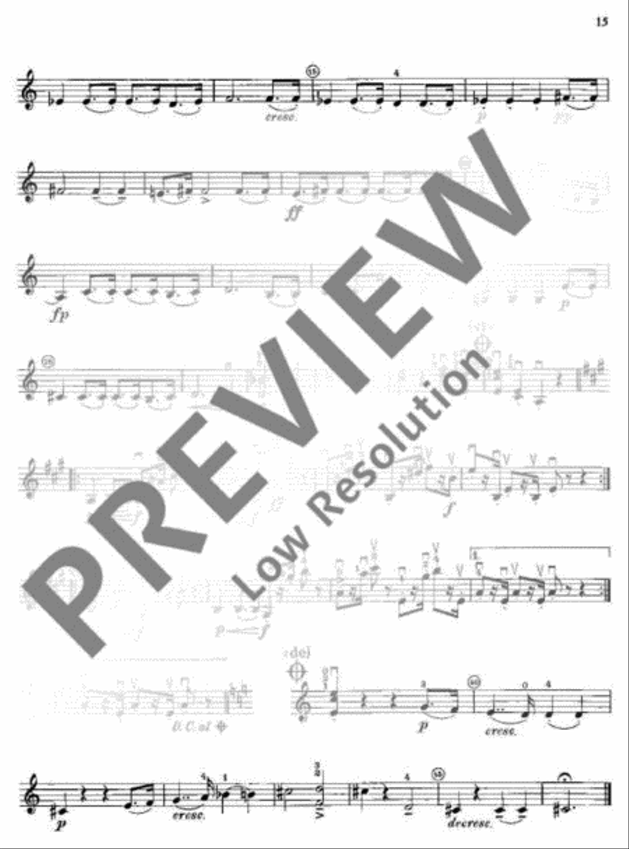 Musik zur Feier Violin scores gallery preview page 16