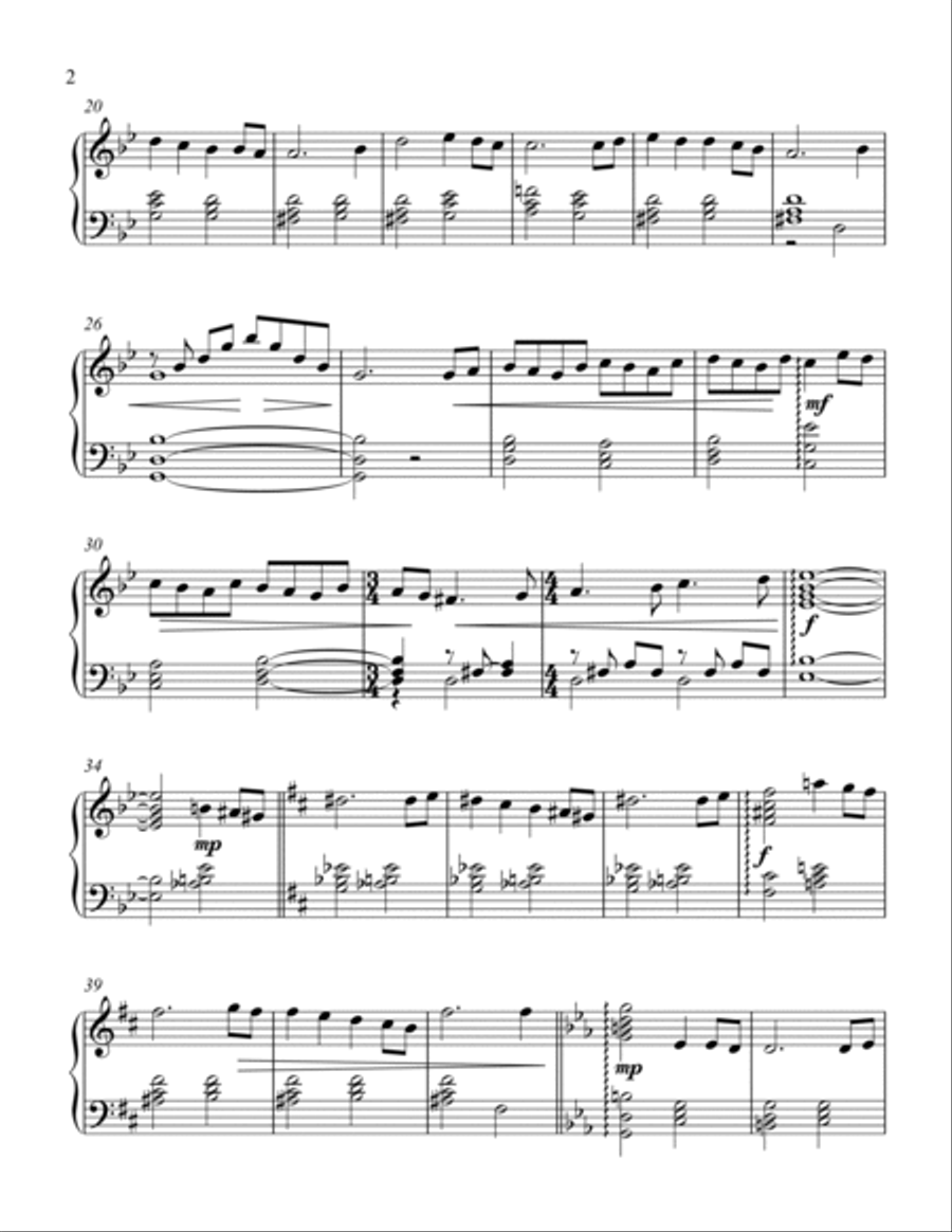 Morning Fog Piano Solo scores gallery preview page 2