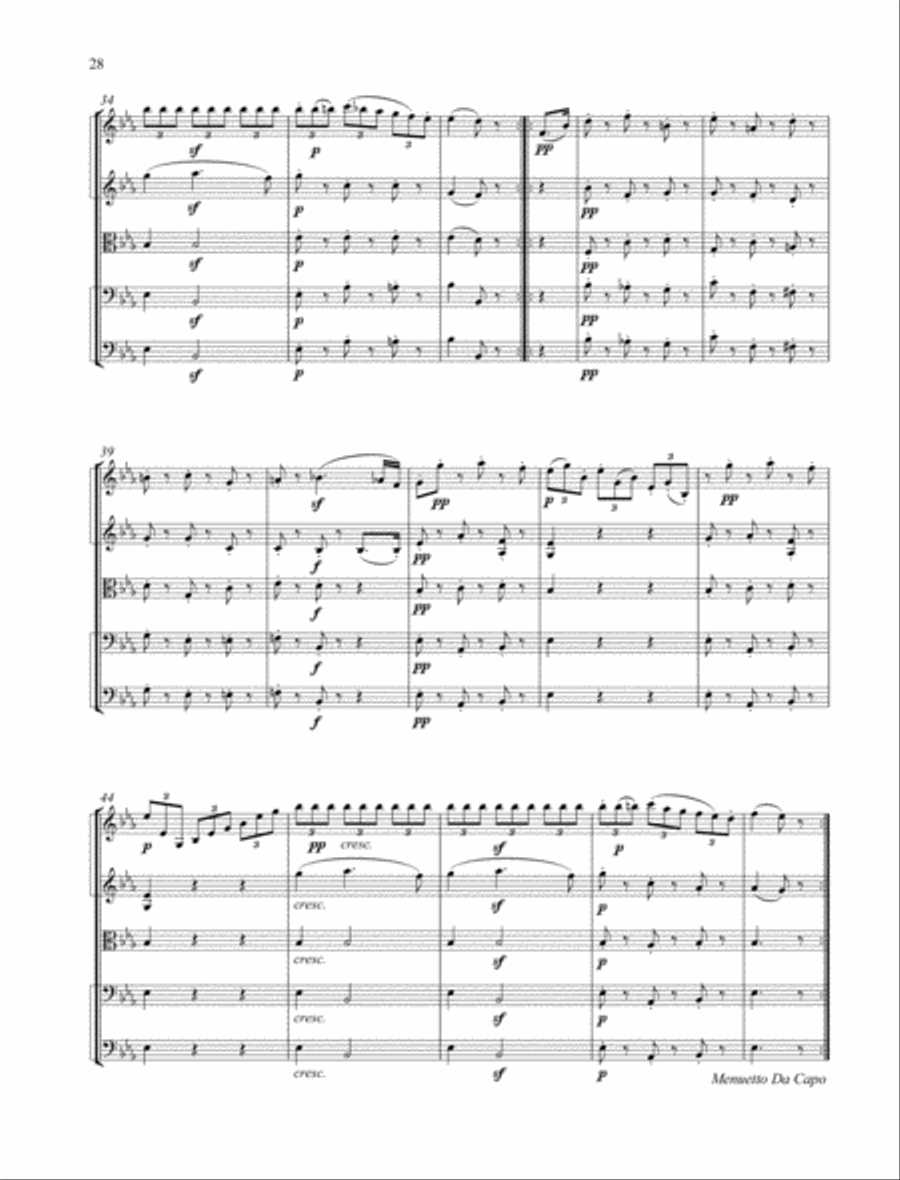 Minuet String Quartet scores gallery preview page 3