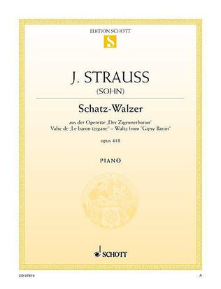 Book cover for Treasure Waltz from "Der Zigeunerbaron", Op. 418