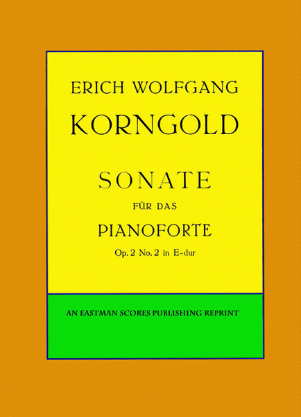 Sonate fur das Pianoforte, op. 2, no. 2 in E-dur