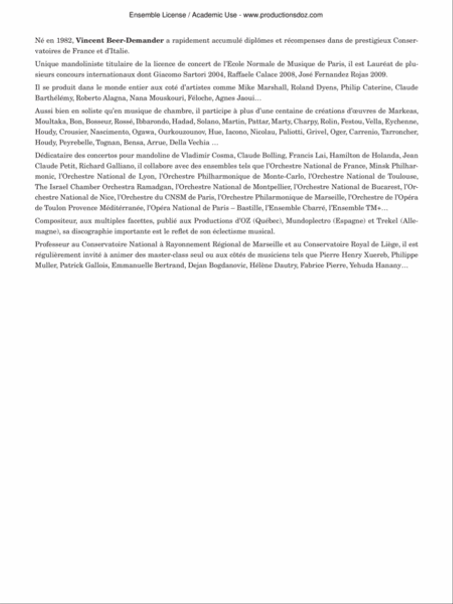 Mandol’in Mandol’in Mandolin scores gallery preview page 2