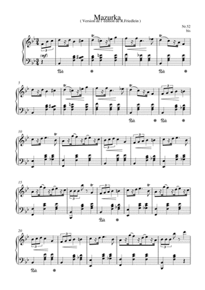 Chopin - Mazurka No.52 for piano solo