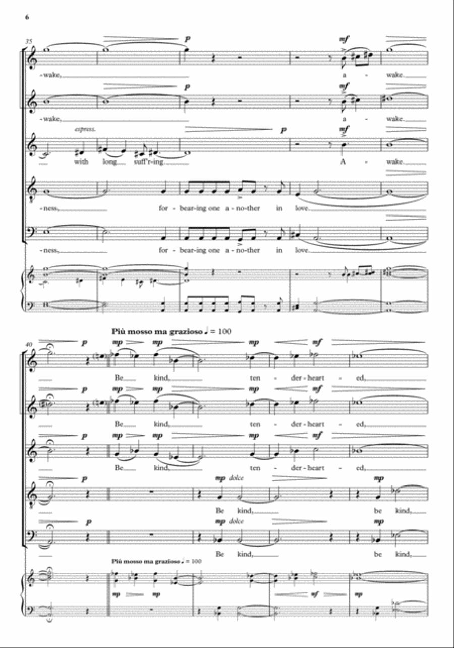 Love Incorruptible SSATB scores gallery preview page 6
