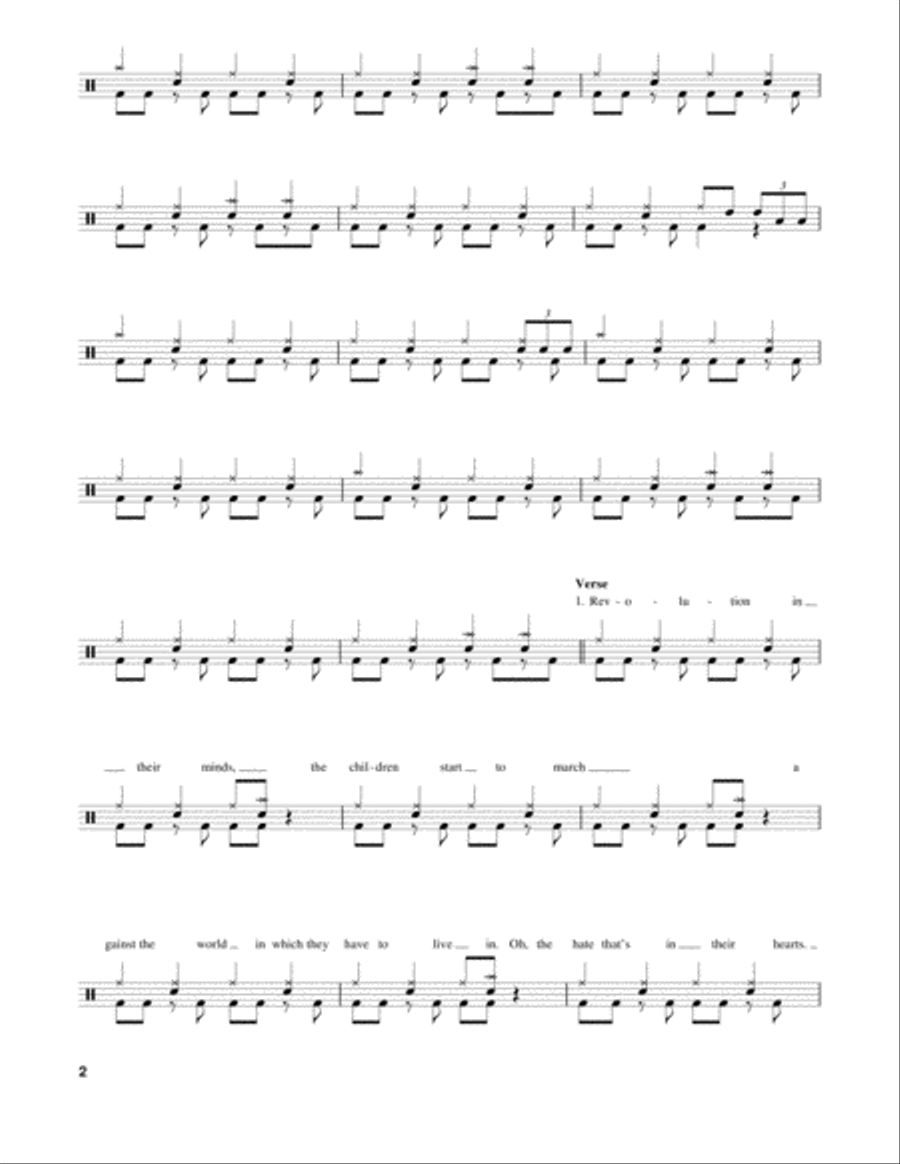 Children Of The Grave Children Of The Grave Drum Set scores gallery preview page 2