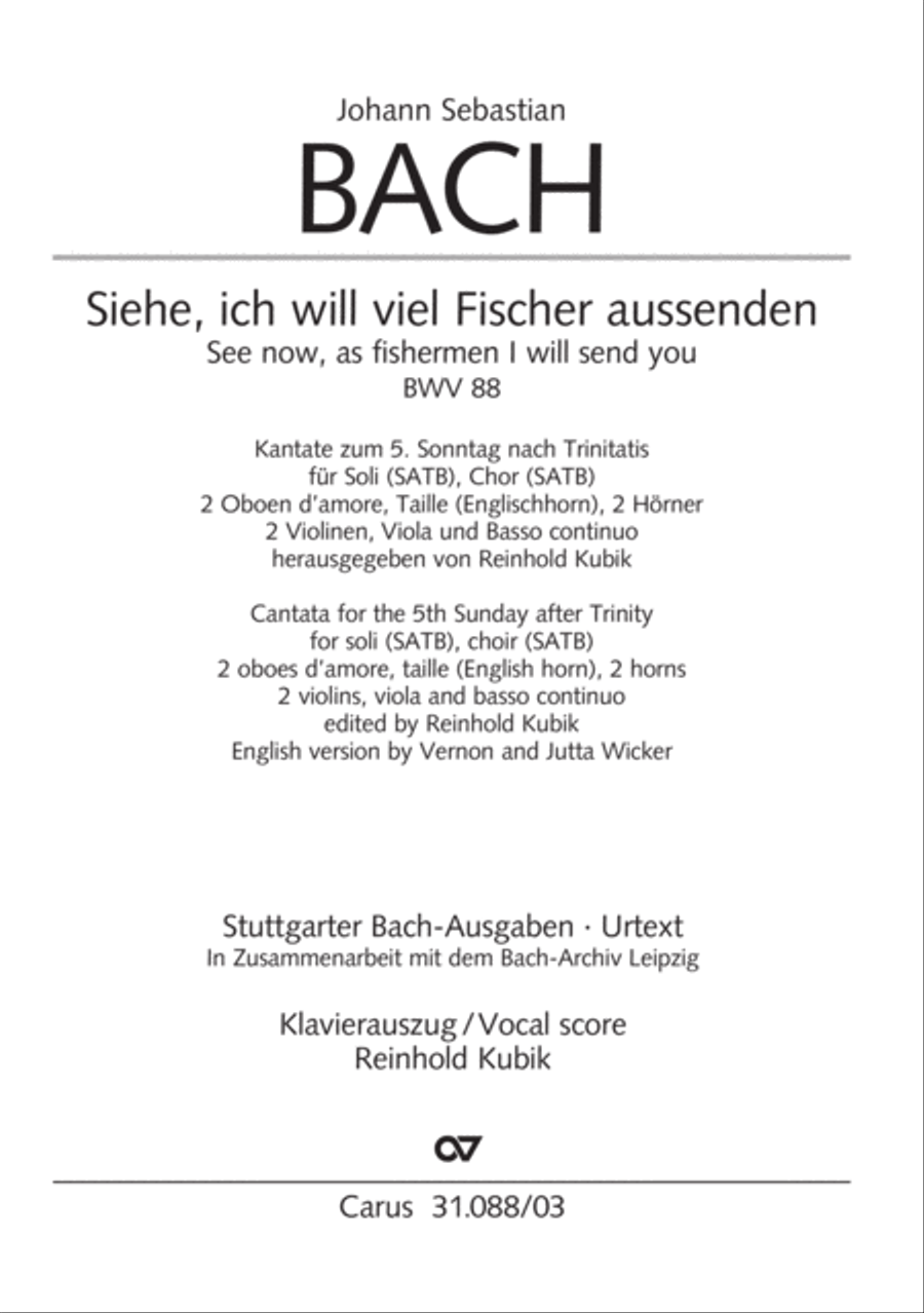 See now, as fishermen I will send you (Siehe, ich will viel Fischer aussenden) 4-Part scores gallery preview page 2