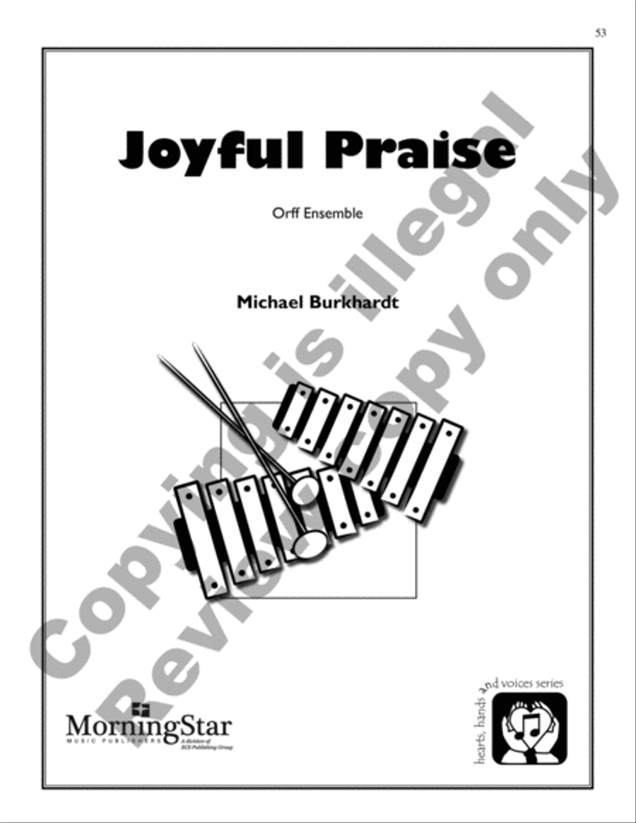 Six Original Compositions for Orff Ensemble Sacred scores gallery preview page 19