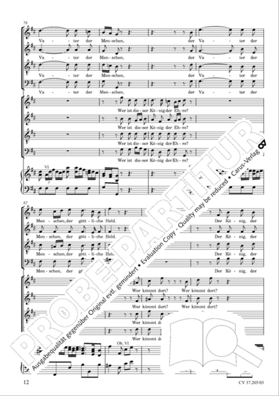 Ergreifet die Psalter, ihr christlichen Chore 4-Part scores gallery preview page 13