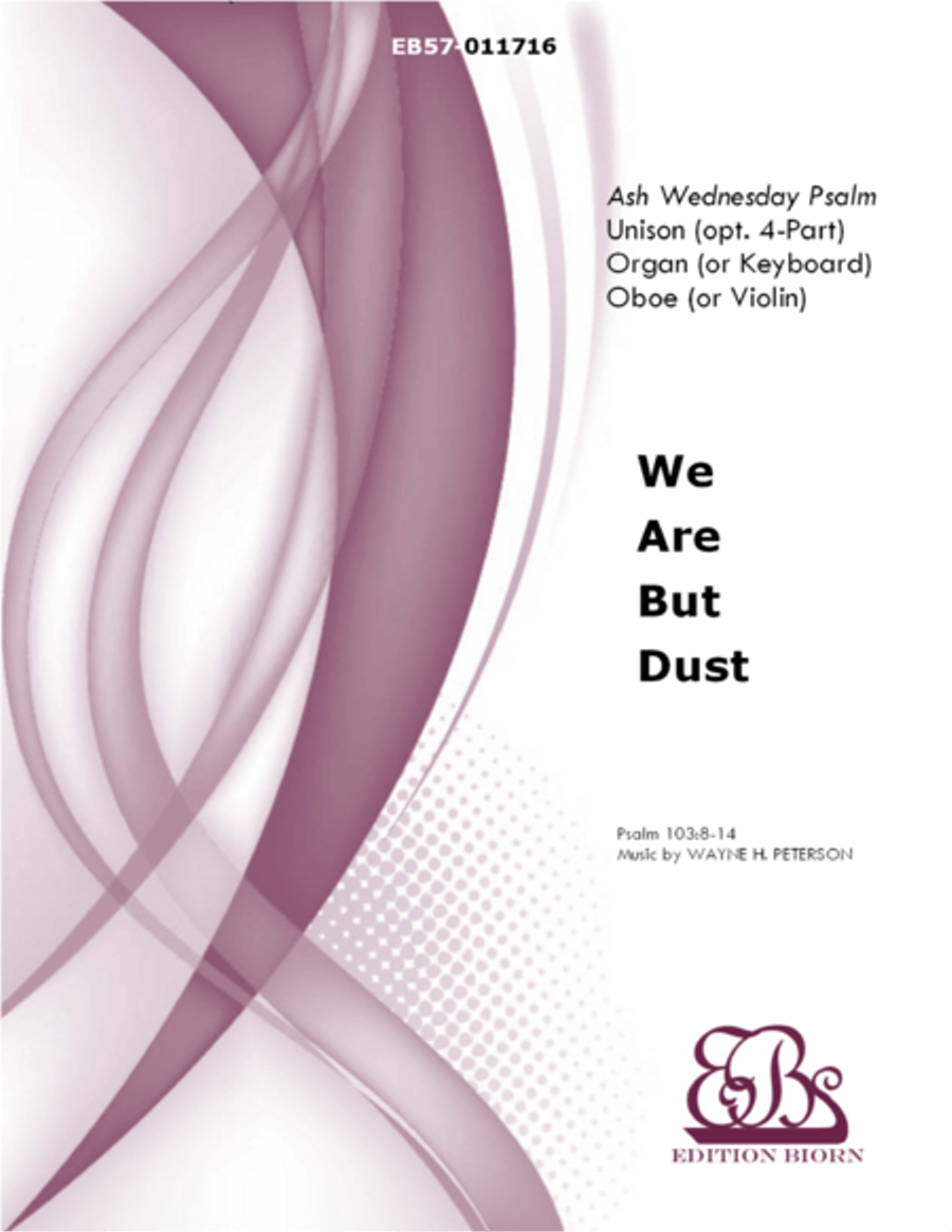 We Are But Dust (Psalm 103) 4-Part scores gallery preview page 1