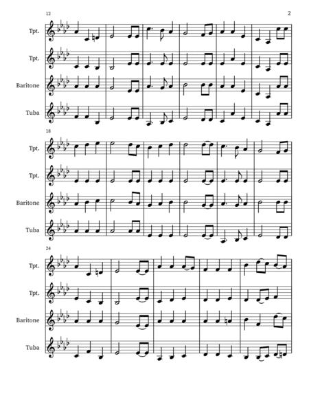 The Star-Spangled Banner (Brass Quartet)