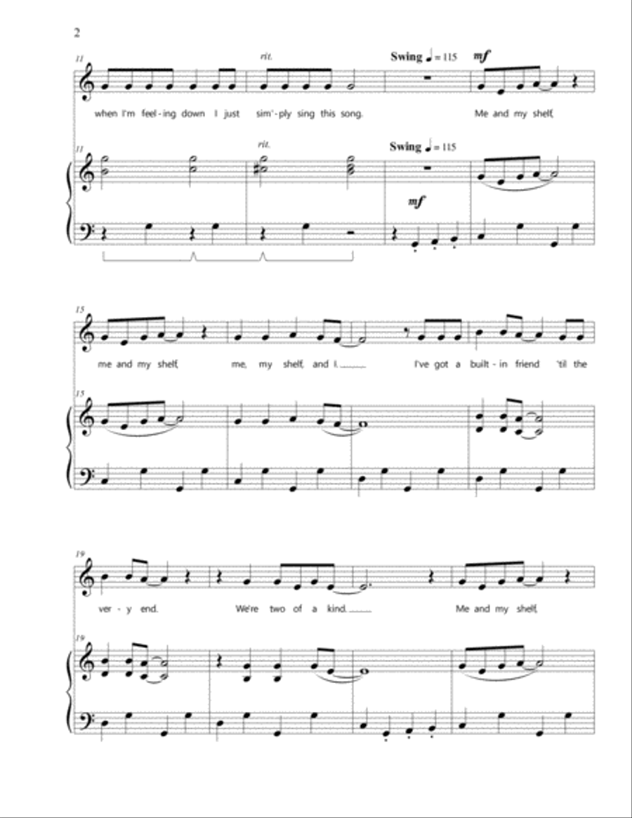 Me and My Shelf Voice scores gallery preview page 3