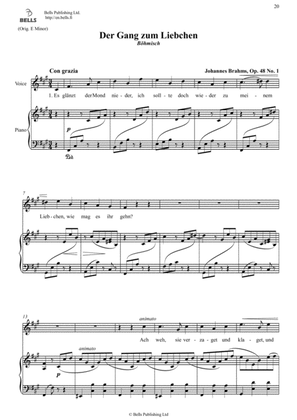 Der Gang zum Liebchen, Op. 48 No. 1 (F-sharp minor)