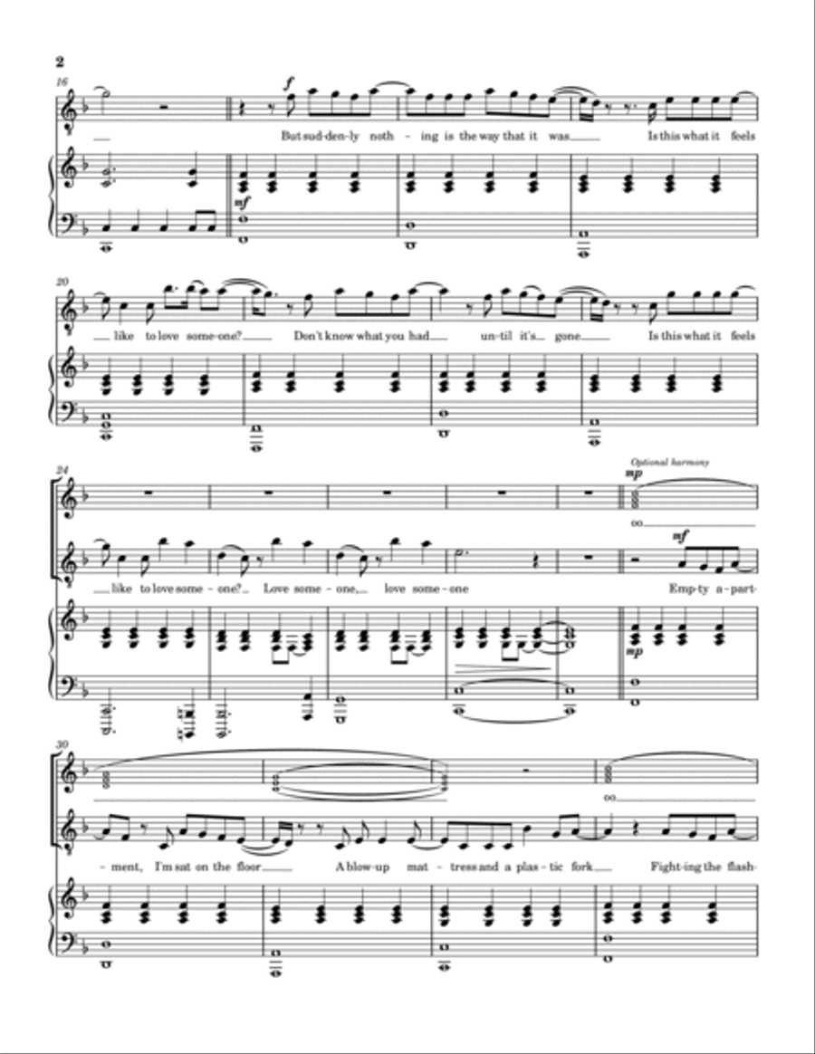 To Love Someone To Love Someone Voice scores gallery preview page 2