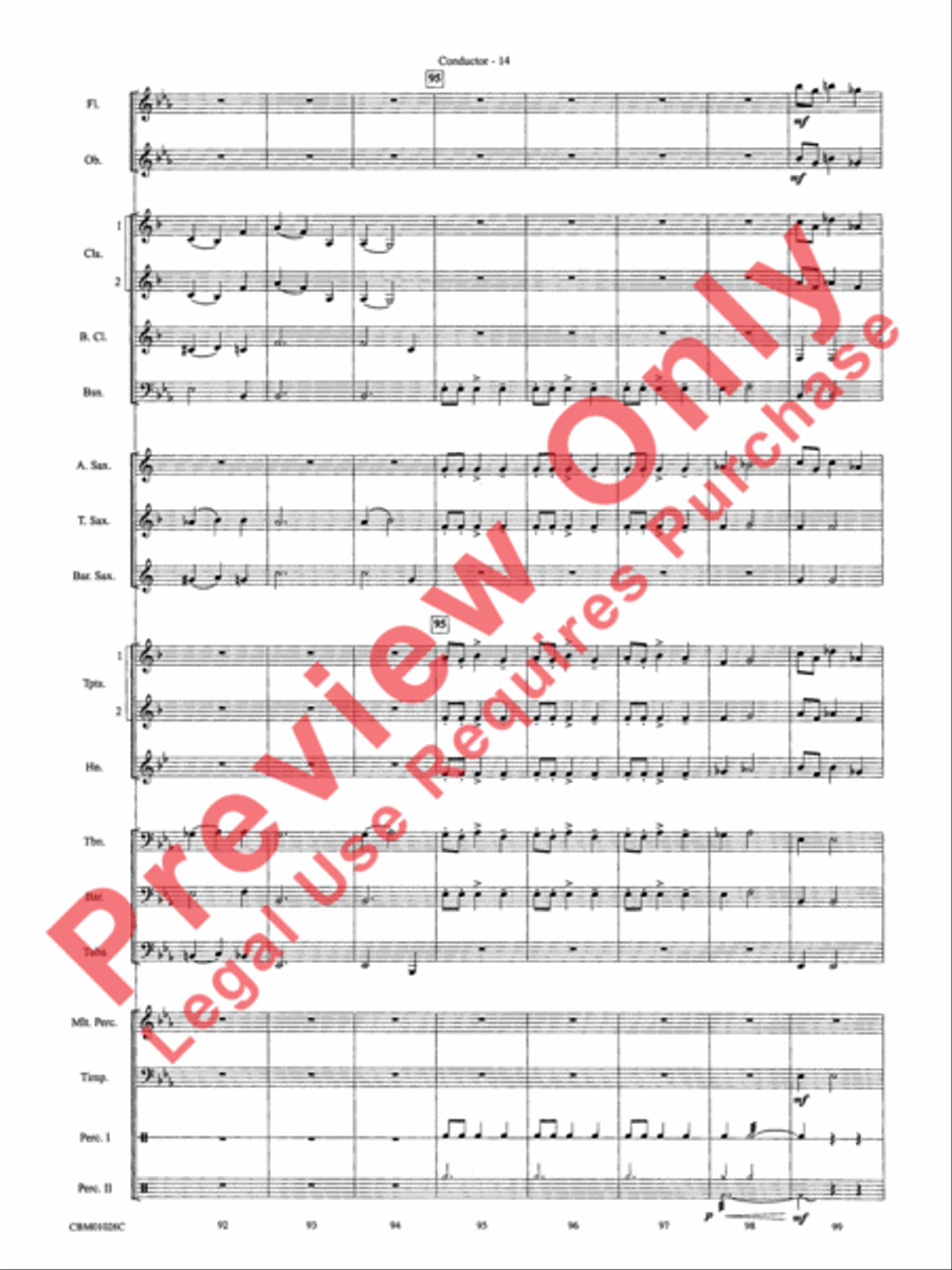 Harry Potter, Highlights from Concert Band scores gallery preview page 16